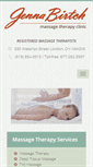 Mobile Screenshot of jennabirtchmassage.com